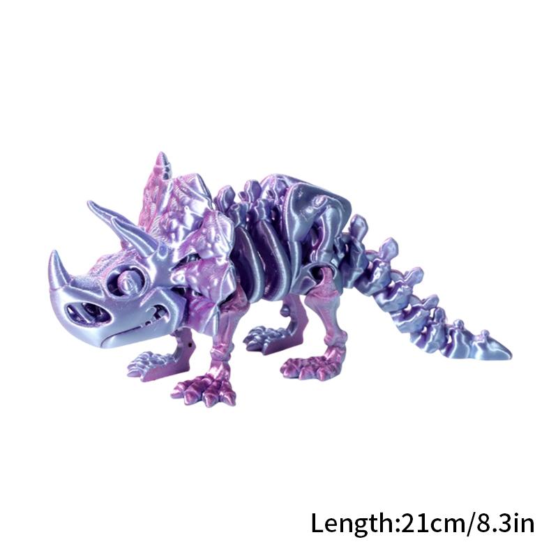 3D Printed Chinese Dragon Rotatable Dragons Kid Gifts Realistic Dragon Statue Landscaping Decoration Printed Figures Animals