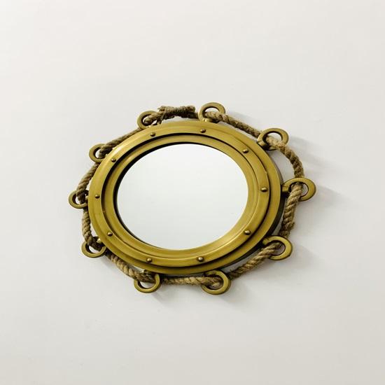 40,64 cm Bullauge Rund Seil Bullauge Aluminium Luke Spiegel Wandbehang Schiffsbullauge Heimdekorativ