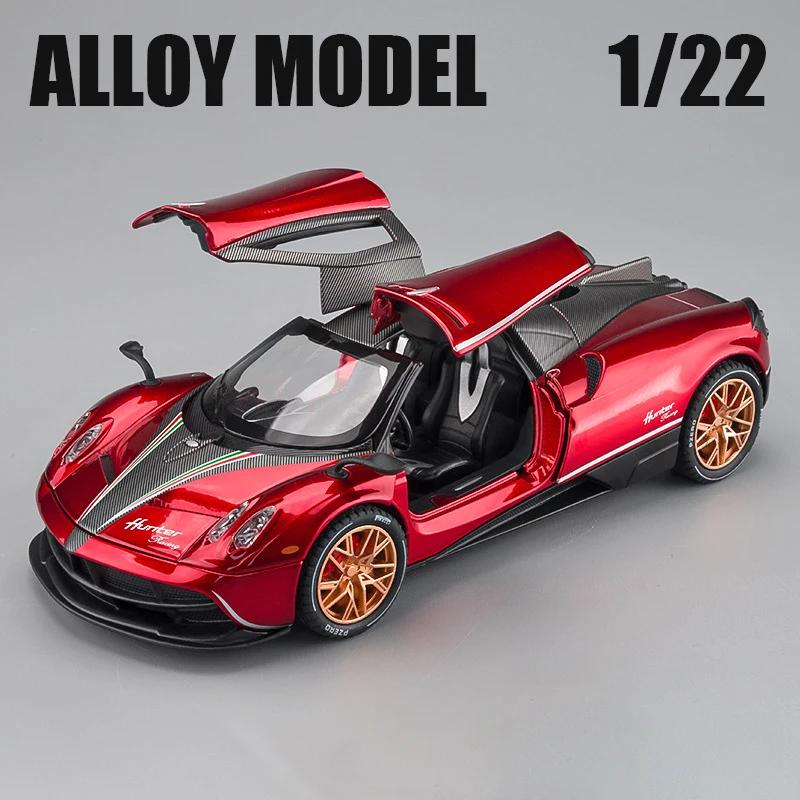1:22 Huayra Dinastia Supercar Alloy Car Toy Car Metal Collection Model Car Sound And Light Toys For Children
