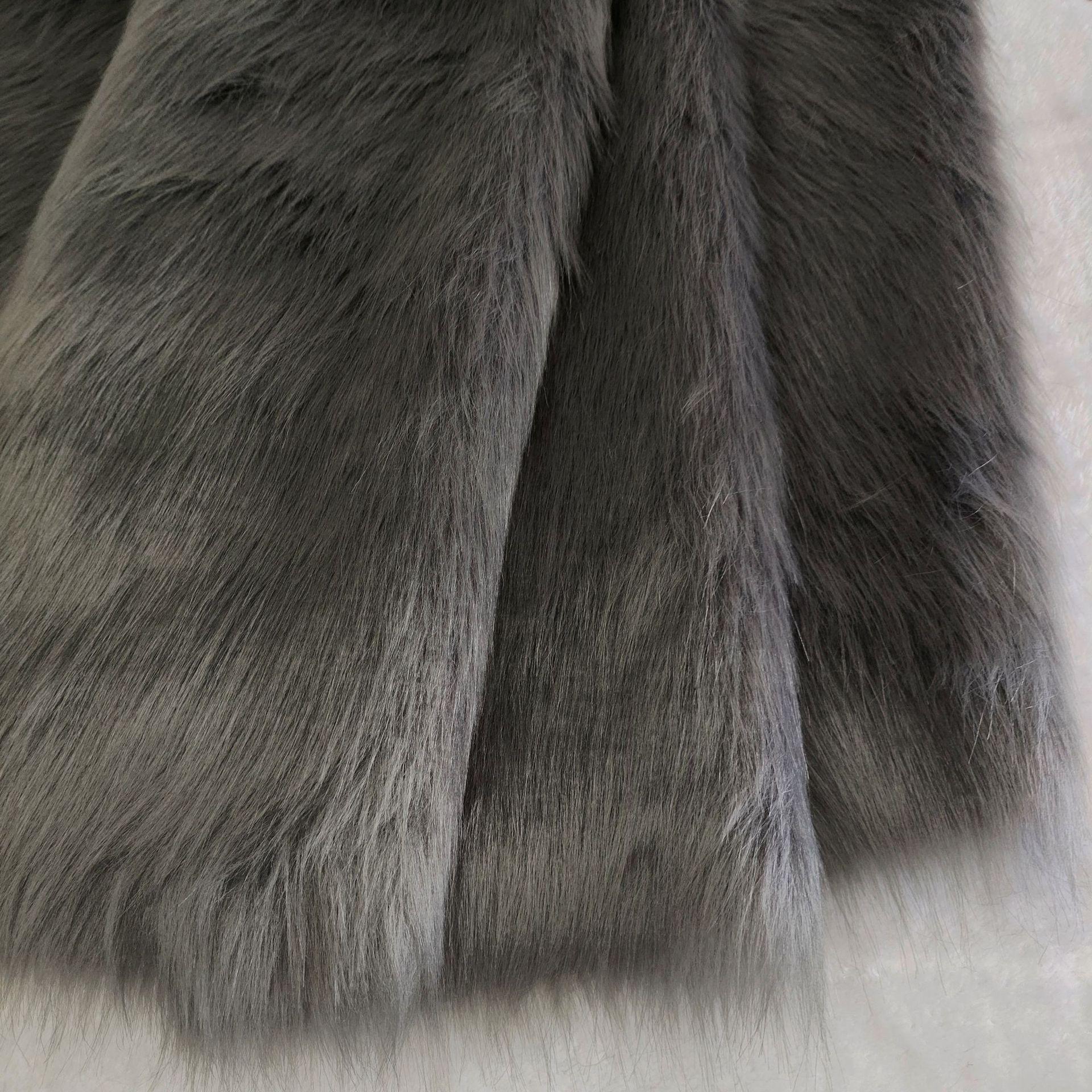 In Stock: 5cm Faux Fox Fur Fabric, Plush Carpet & Clothing Material