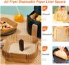 Air Fryer Backpapier 25/50/100/150 Stück für 4,5-8L/7-12L Körbe 16/20/23cm XXL Quadratische Air Fryer Zubehör für Ninja, Cosori,