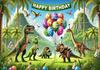 Dinosaurus Verjaardag Achtergrond Safari Jungle Bos Jongen Verjaardag Banner Poster Babyborrel Fotostudio Achtergrond Decoraties