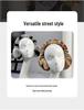 Foldable Plush Winter Earmuffs with Thick Rex Rabbit Fur - Cute Internet Celebrity Style