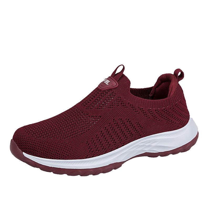 Slip-On Breathable Women's Walking Shoes with Soft, Shock-Absorbing Sole