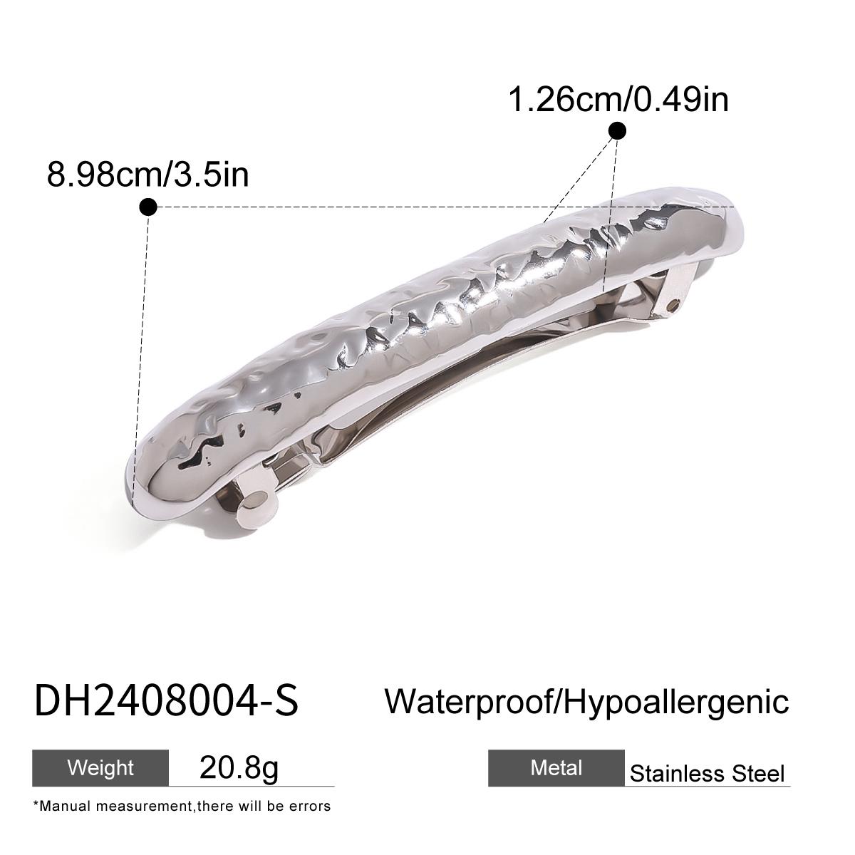 

Youthway Текстурированные Массивные Широкие Заколки для Волос из Нержавеющей Стали Водонепроницаемые Заколки для Волос для Женщин Ювелирные Аксессуары Подарок