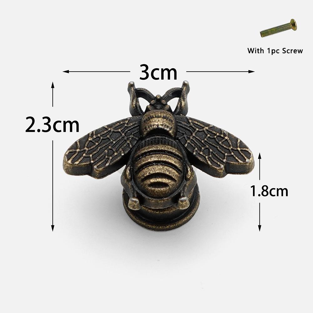 1pc Zinc Alloy Vintage Cabinet Knobs Decorative Animal Shape Cabinet Handle DIY Furniture Hardware Drawer Pull Handles Wardrobe