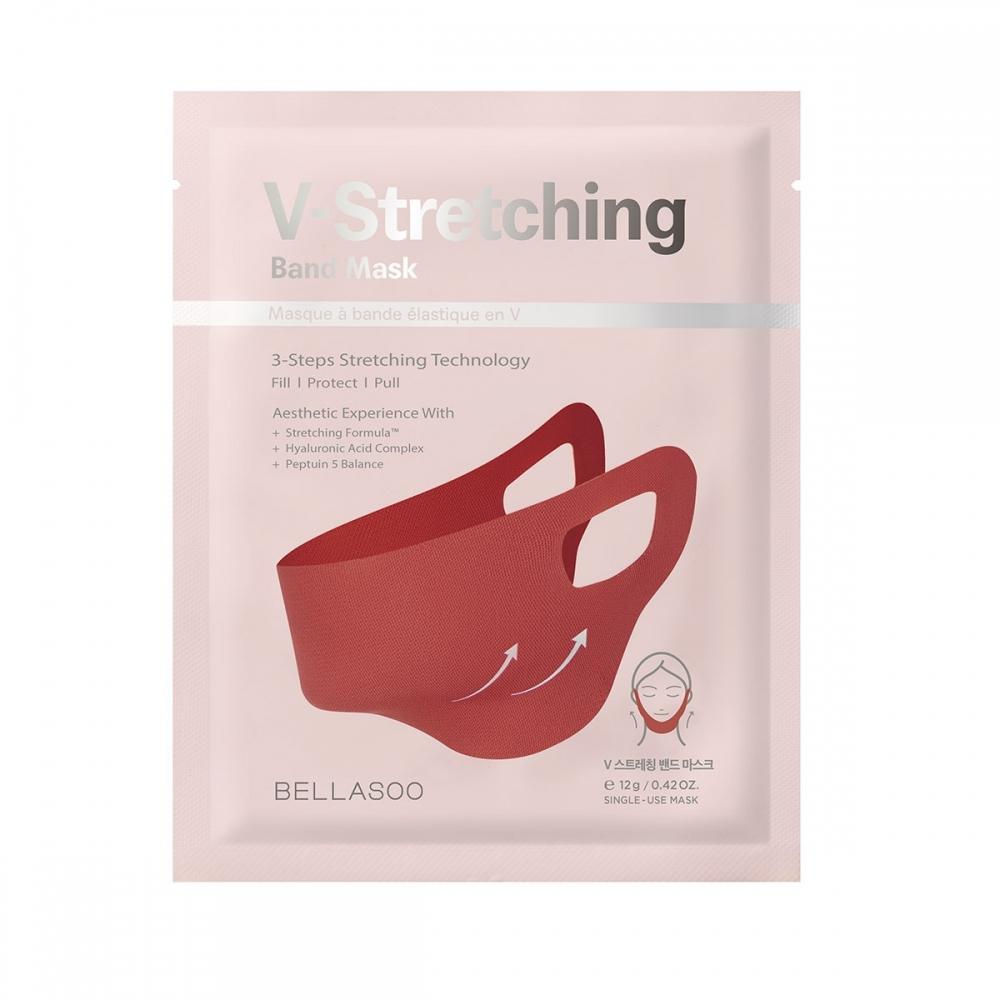 Bellasu Decollete Neck Cream 2 Pack +v Stretch Band Mask 2 Sheets