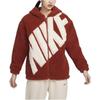 Nike Sportswear FW23 Alphabet Hooded Zip-Up Fleece Jacket Women Outerwear Red FB8696-832