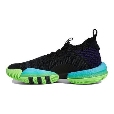 Trae Young 2 J Trae-Tlien Kids Sneakers Black Core-Black Team-Solar-Green H06486