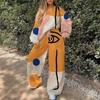 Sportswear Casual Suit Women'S Spring And Autumn Fashion Loose Casual Hatless Pullover Sweater + Sweatpants Two-Piece Set