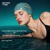 WATERTIME Elastic Waterproof Silicone Swim Cap for Long Hair