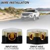 2 Way Car Audio Amplifier Distribution Block Meter 0/2/4 Input 4/6/8 Output Copper Premium Power Distributor Connection Block