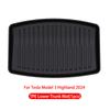 For Tesla Model 3 Highland 2024 Front and Back Trunk Mat TPE Carpet Waterproof Weather-resistant Pads Up and Down Layer Mats