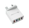 4 USB Charger Quick Charge 3.0 Charger For Iphone  Mate 30 20 Xiaomi 11 10T Ultra POCO F3 X3 NFC Wall Mobile Fast Charger
