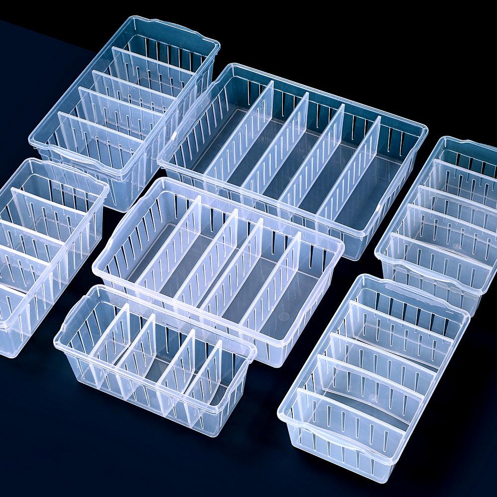 Klare Rechteckige Schreibtisch-Aufbewahrungsbox mit Schublade