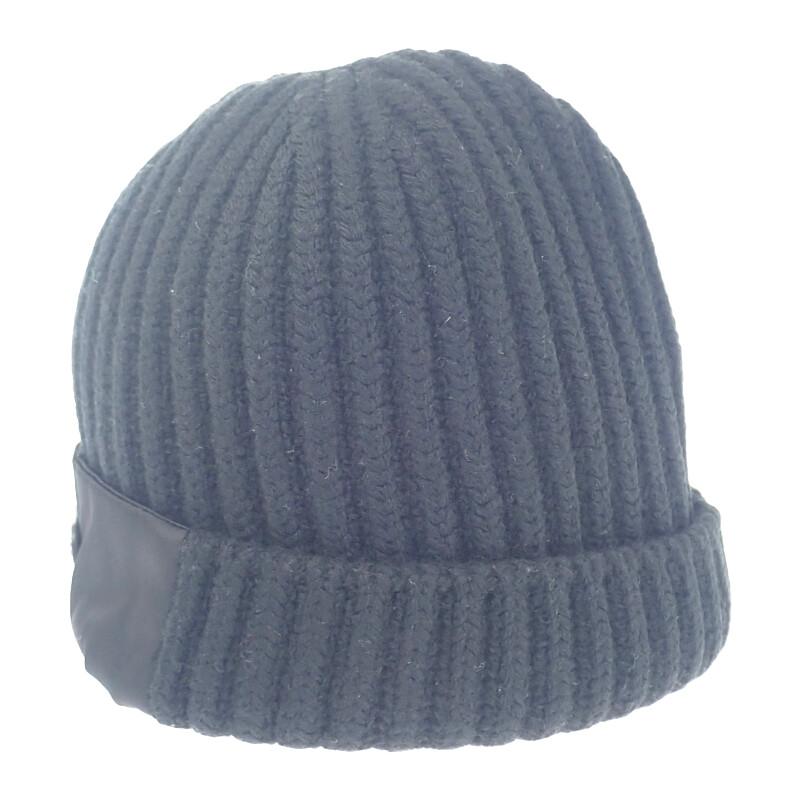 PRADA  UMD446_1WTO_F0002_S_202 M Knit cap black wool/Nylon mens