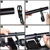Handlebar Extender Bicycle Aluminum Alloy Bracket Extension Double Handlebar Extension Mount Holder Use Compatible for Bicycle
