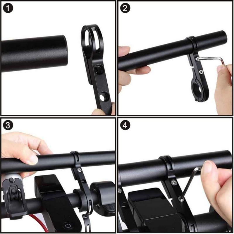 Handlebar Extender Bicycle Aluminum Alloy Bracket Extension Double Handlebar Extension Mount Holder Use Compatible for Bicycle