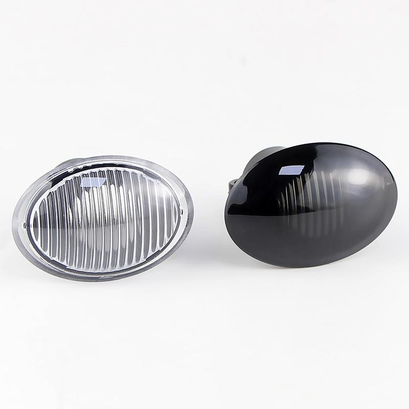 2PCS No Bulbs Car Fender Side Marker Light Housing Shells For FIAT 500 500C 500L ABARTH 500 595 695 Ford KA Lancia Lybra Ypsilon
