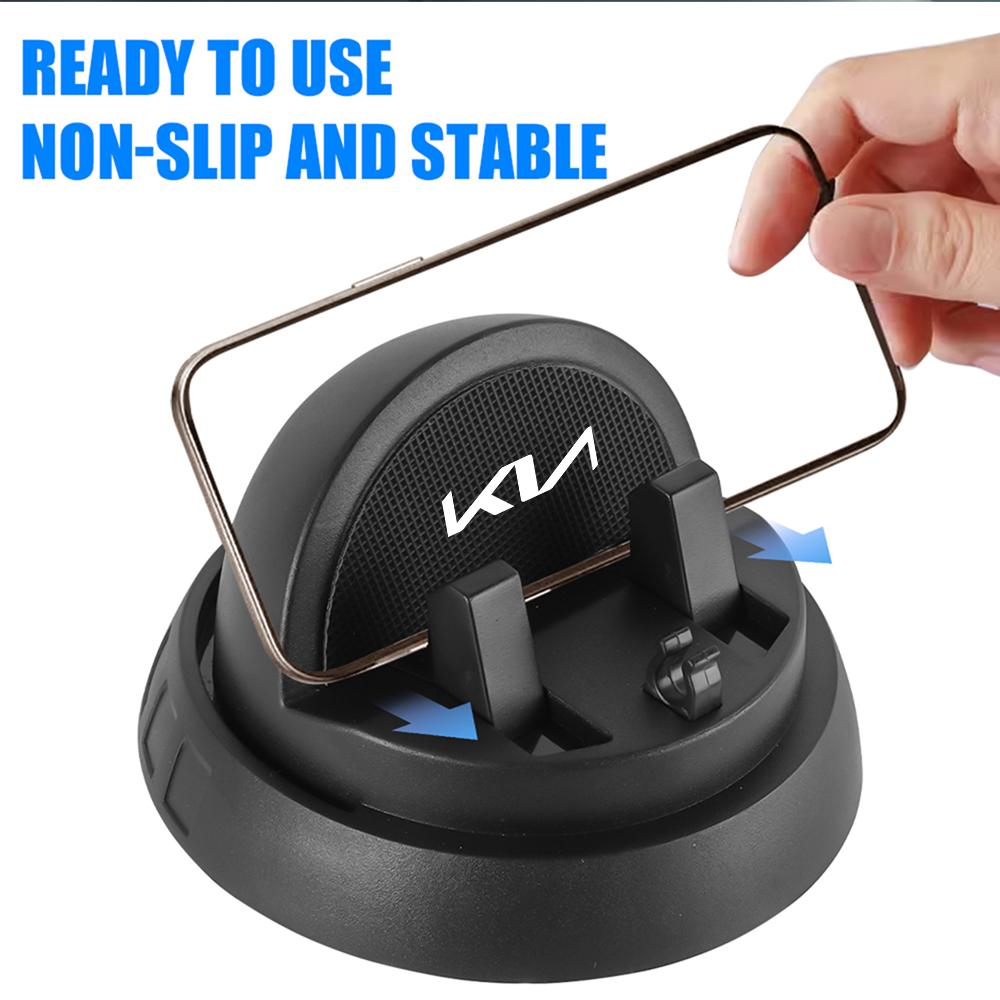Car Mobile Phone Holder Phone Bracket Mount Support With Number Plate For KIA Rio Ceed Sportage Cerato Soul Sorento Niro Hubcaps