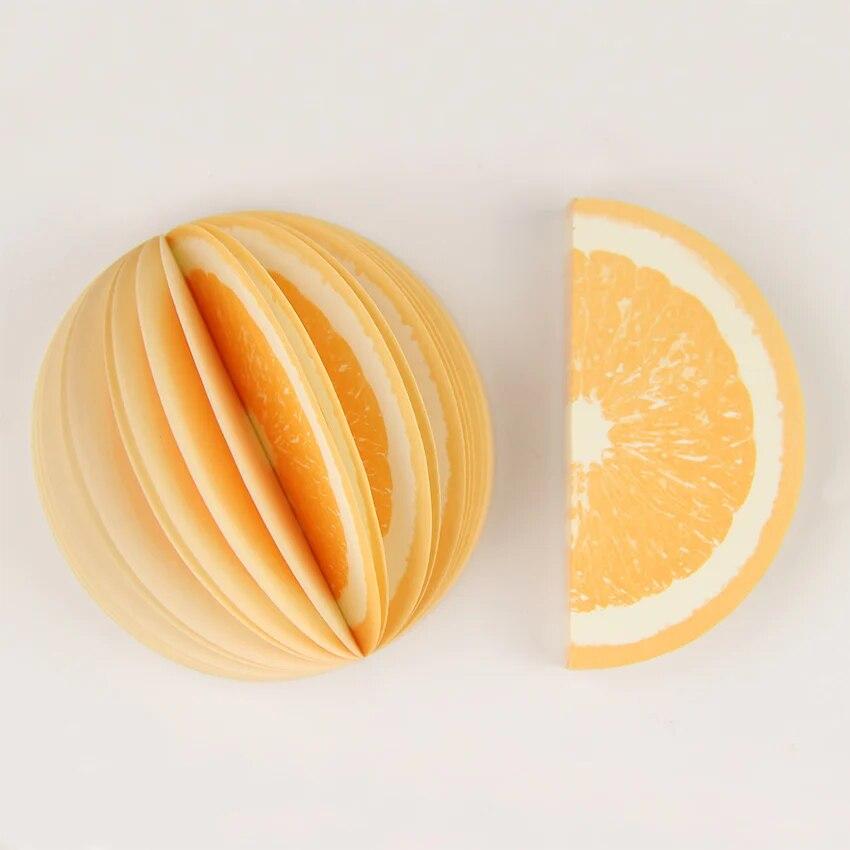 1 set de note lipicioase drăguțe, blocuri de note creative cu fructe, autocolante, hârtie, papetărie, birou