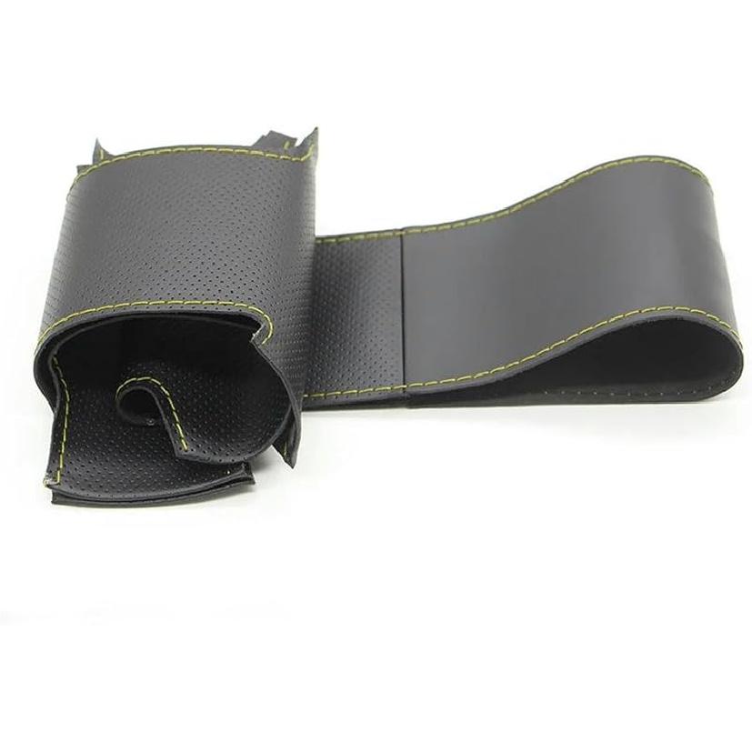 

Чехол на руль ручной работы для Mercedes-Benz GL350 ML350 Дышащий Противоскользящий DIY Шитье иглой и ниткой Черный yellow line