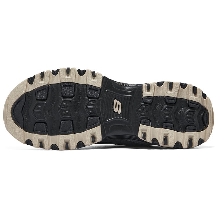Skechers DLites 1.0 Milk Tea Bear Comfortable Daily Low-Top Dad Shoes Women Sneaker Black 896264-BKGY