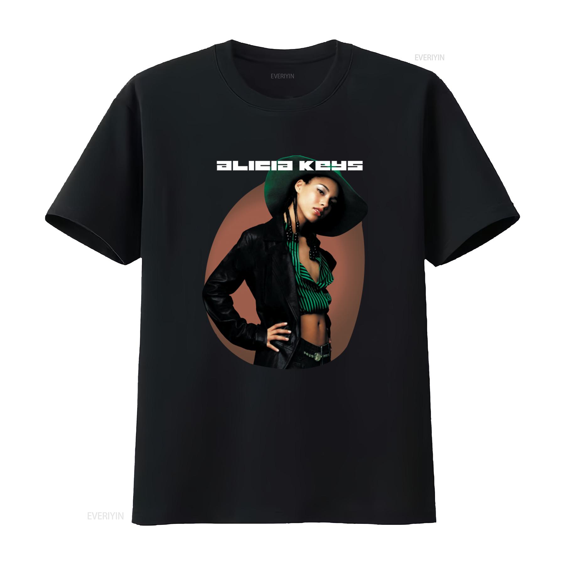 

Vintage 2002 Alicia Keys Tour Concert T Shirt Black Medium Retro Style Music Lover vintage Washed Stylish Comfortable Versatile 4XL