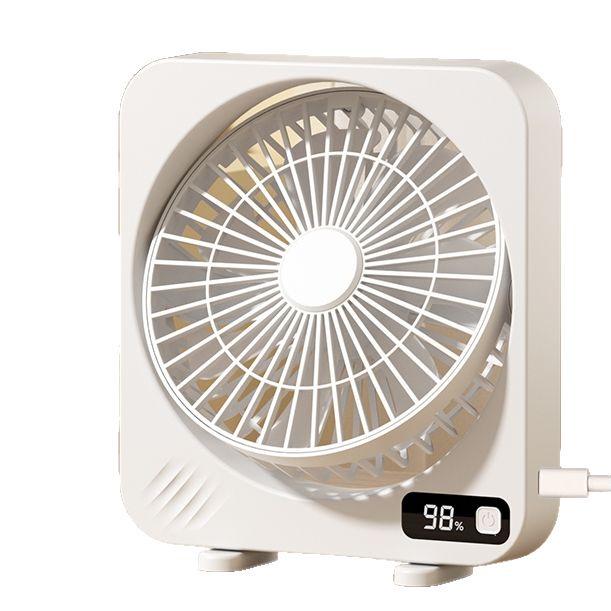 Five-Hole Mini Spray Fan: Portable, Folding, Clip-On, USB Chargeable Air Circulator with Light