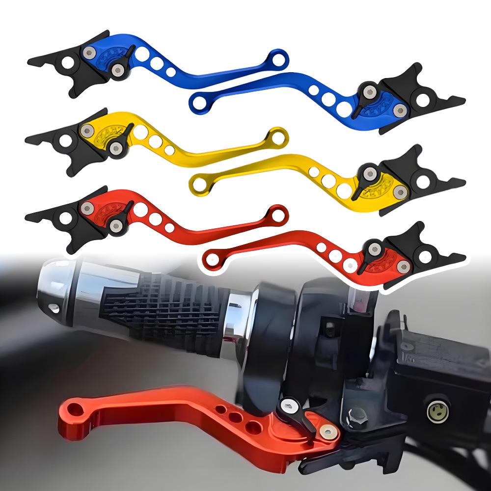 6-Speed Aluminum Motorcycle Clutch Lever with Bull Horn and Disc Brakes