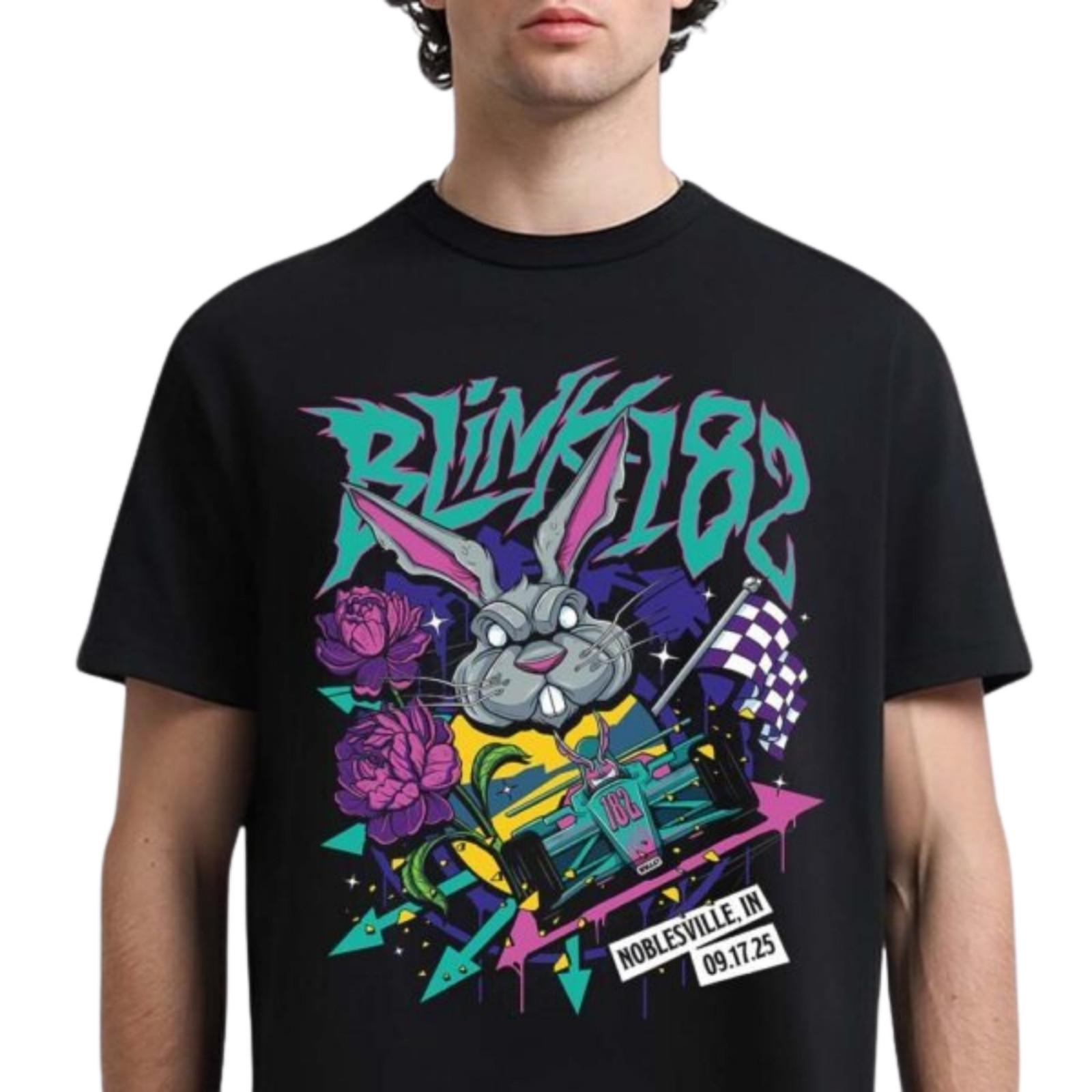 Blink 182 Noblesville IN Sept 17 2026 Ruoff Music Center Tour Concert Tee XXXXL