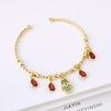 Hot-selling Gold-Plated Palm-Shaped Zircon Evil Eye Candy Bracelet for Men Women Classic Holiday Prayer Jewelry Party Gift