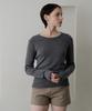 Bye Bye Seop Round Knit T-Shirt Charcoal [T54]