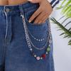 Chic Design Chain Alloy Keychain Versatile Bag Charm Jewelry Gift for Girls and Women