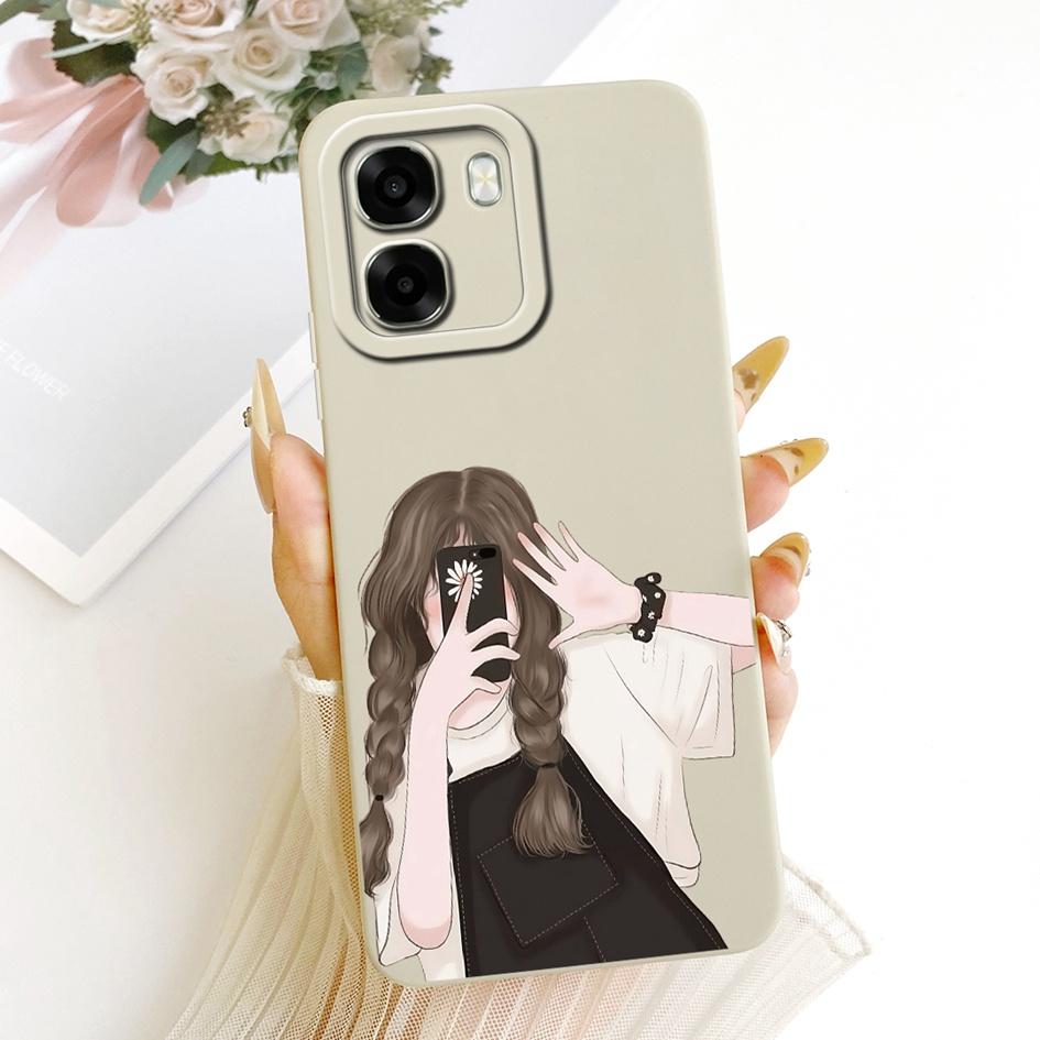 For OPPO A6x Case CPH2783 Fashion Sunset Painted Soft Liquid Silicone Phone Cover For OPPO A6t Pro OPPOA6t 4G CPH2853 Back Cases