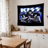 Kiss Band Rock Legends Large Wall Tapestry,Ideal for Office Backdrops, Holiday Gifts, Home Decor (Living Room, Bedroom, Dorm, Parties), and Outdoor Ce