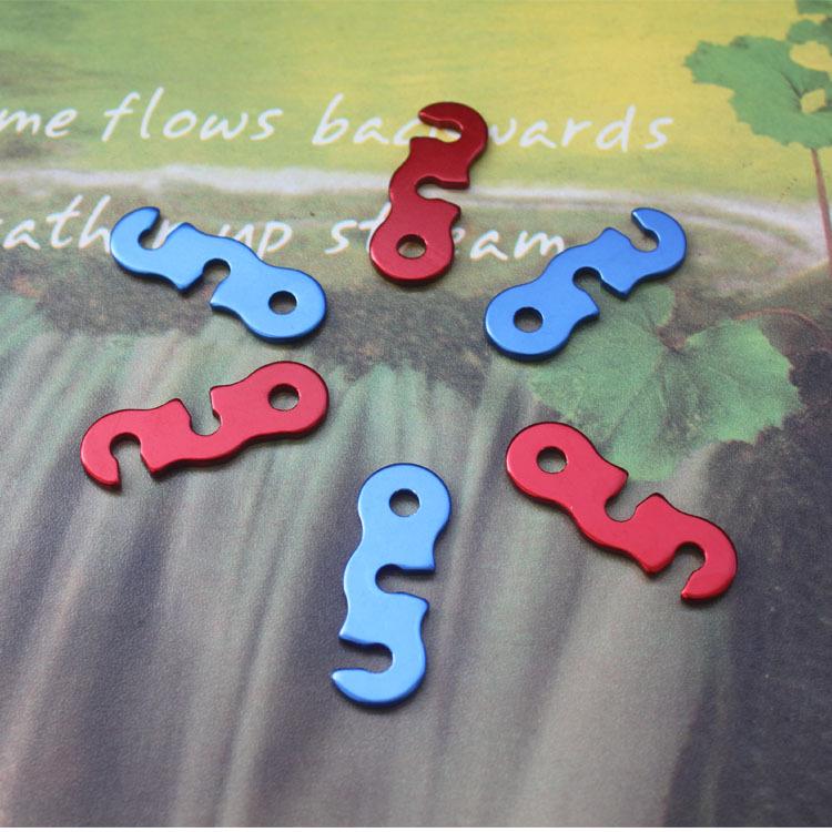 

Three-Hole Aluminum Alloy Paracord Tent Guyline Buckle оранжевый