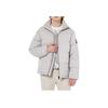 Calvin Klein Logo Print Stand Collar Loose Warm Down Jacket Men Outerwear Lead-Gray J323229-PEE