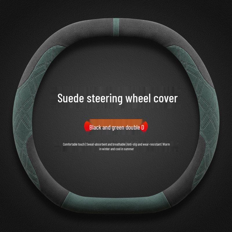 Nio 2024 LeDao L60 Winter Steering Wheel Cover - Ultra-thin, Non-slip, Sweat-absorbing Flocking Protection