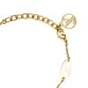 Louis Vuitton Interwoven Monogram Flower Pattern Metal Bracelet Women bracelet Gold M1040A