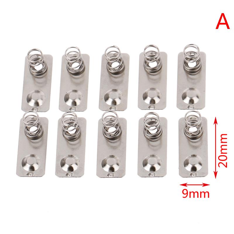 

10 шт./21X9 мм сменные металлические батарейки, пружинная контактная пластина, серебряный слот