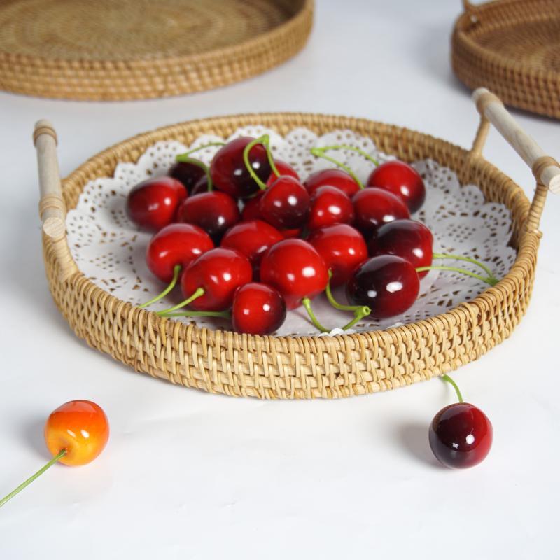 

OLOEY Handwoven Rattan Picnic Storage Basket