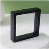 4pcs Multicolor Jewelry Display Box 3D Floating Picture Frame Shadow Box Ring Pendant Holder Protect Jewelry Stone