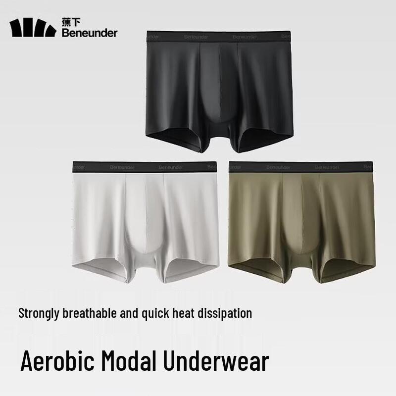 Beneath the Banana Men s Breathable Modal Underwear 3-Pack L
