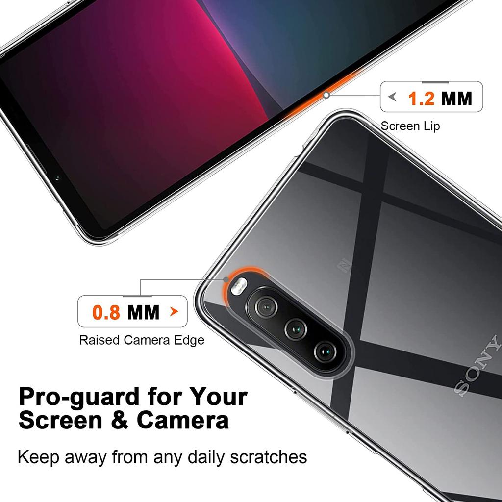 For Sony Xperia 10 V Anti-fingerprint TPU Case Ultra Clear Anti-drop Protective Phone Cover
