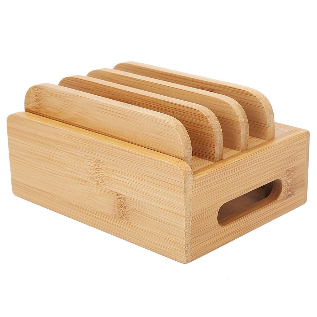 Multi Device Stand, Decoration Bamboo Multi Device Holder for Home Tablet   Smartphone