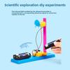 Simulated Infrared Remote Control Fan Model Assembly Set Children Puzzle Toy For Kids Learning And Stem Development