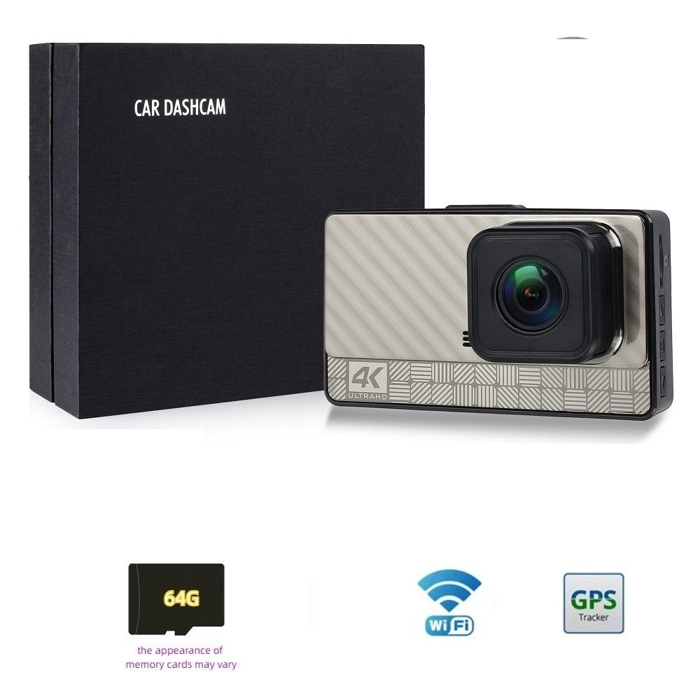 4K Ultra High Definition mit WiFi Mobile Internet ADAS BSD Front- und Heck-Dual-Recording-Fahrtenrekorder