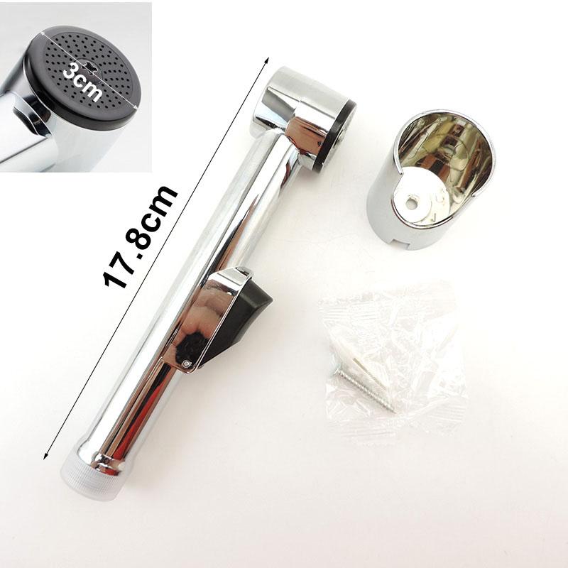 ABS Press Handheld Hose Spray Shower Head Hose Toilet Bidet Douche Bathroom Shower Self Cleaning Sprayer Kit Water Tap Valve