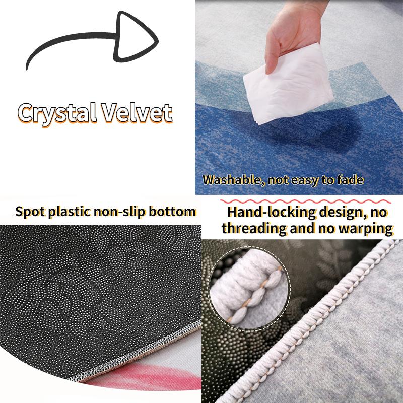 Nordic Minimalist Style Carpets for Living Room Teenager Room Decoration Carpet For Home Rugs Thicken Non-Slip Floor Mats